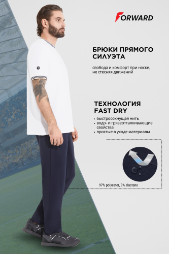 Брюки спортивные мужские (синий)
