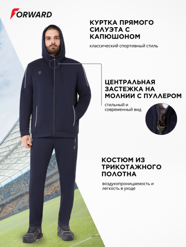 Костюм спортивный мужской (синий)