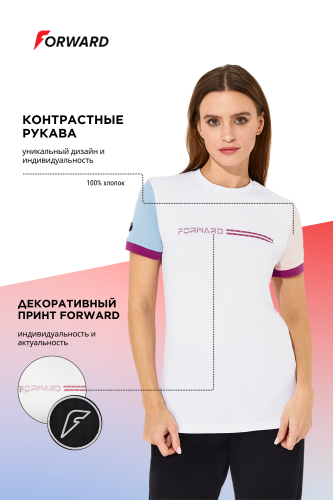 Футболка короткий рукав женская (белый)